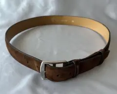 美品 スピーゴラ SPIGOLA ベルト オーストリッチ イエロー レザー