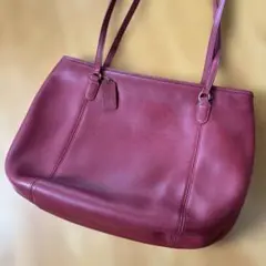 COACH ヴィンテージ 本革トートバッグ ボルドーのサムネイル