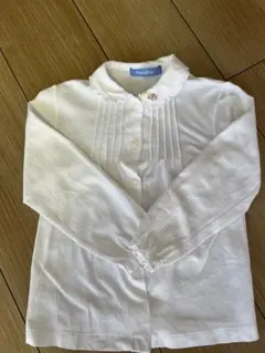 familiar ホワイト長袖シャツ　110