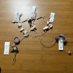 ハンドメイドボタンストラップ一つの値段