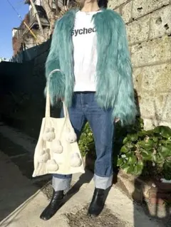 molliolli エコファーコート タグ付き新品未使用