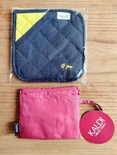 カルディ　エコバッグ　鍋敷きミトン　ノベルティ　新品　セット