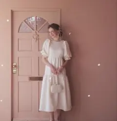 dorry doll ティアードジャガードドレス