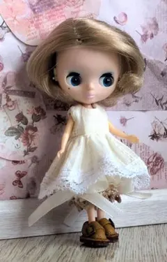 プチブライスサイズ　ノースリーブワンピ＆カボチャパンツ