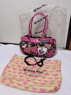 ★新品♥️タグなどの付属品♥️シンクビー♥️アニマルハート★ショルダーバッグ