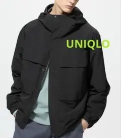 【新品未使用】ユニクロ　ウインドプルーフパーカー　ブラック　Lサイズ