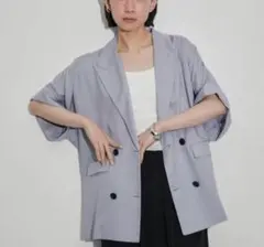 アダムエロペ ショートスリーブジャケット ブラック【美品】【予備