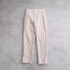 極美品 90s リネン100% 極太 ワイドパンツ スラックス イージーパンツ 