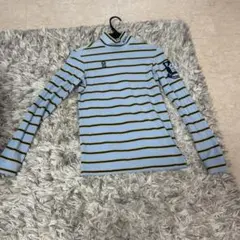 PEARLY GATES ストライプ ハイネックシャツ