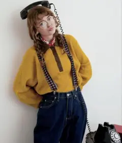 MONO-MART モヘアライクニット