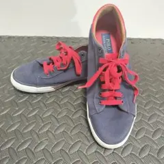 POLO ラルフローレン　ネイビー/レッド カジュアルスニーカー