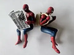 2個セットスパイダーマンの日常　ガチャ　フィギュア