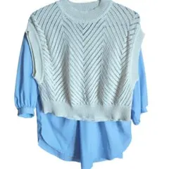 ニットベスト シャツ