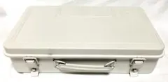 無印良品ブリキトランク型 収納ボックス ツールボックス 工具箱 お道具箱　廃盤品