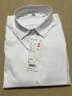 【新品未使用】UNIQLO ユニクロ　ストレッチシャツ　長袖シャツ Sサイズ