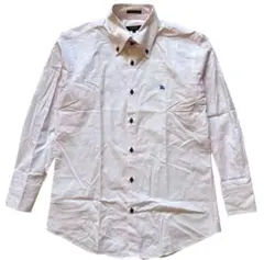 バーバリーブラックレーベル モノグラム ホースロゴ刺繍 ワイシャツ　3