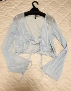 H&M DIVIDED ライトブルー カーディガン L