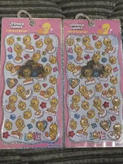 Looney Tunesトゥイーティー2枚セット【正規品】プチドロップステッカー