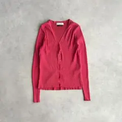 Demi-Luxe BEAMS イタリア糸 リブニットカーディガン コットンのサムネイル