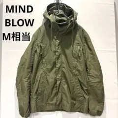 【マインドブロウ】マウンテンパーカー 綿100% フード付き オリーブグリーン