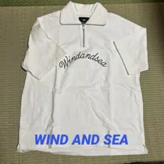 WIND AND SEA ウィンダンシー　スウェット　ハーフジップ　白　半袖　Mのサムネイル