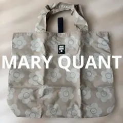 MARY QUANT♡デイジー柄 洗えるエコバッグ ベージュのサムネイル