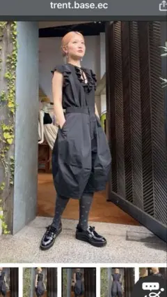 ENFOLD エンフォルド BERMUDA OVERALLS オーバーオールのサムネイル