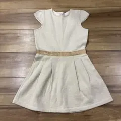 クリーム色 ワンピース 128cm