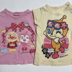 アンパンマン 半袖Tシャツ 90 2枚セット ドキンちゃん 女の子 夏 保育園
