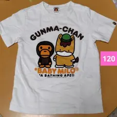 BAPEベビーマイロSTORE前橋エイプ限定ぐんまちゃんキッズTシャツ120cm