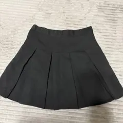 ブラック プリーツ ミニスカート