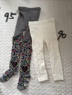 2着　まとめ売り レギンス タイツ 女の子 90 95 ボトムス