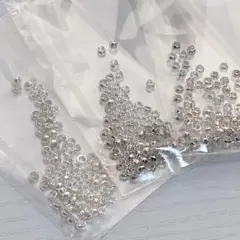 ct073/パーツ★潰し玉　シルバー　約3mm 約100個×3袋