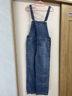 デニムサロペット 調整可能