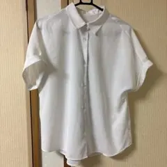 GU 半袖ブラウス ホワイト L