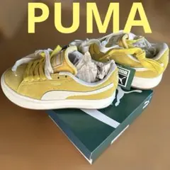 新品未使用タグ付きPUMA イエロースニーカー厚底❣️22センチ‼️