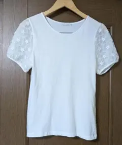earth music&ecology 半袖 Tシャツ レース袖のサムネイル