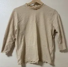 【古着】ボーダー柄 Mサイズ 五分袖カットソー