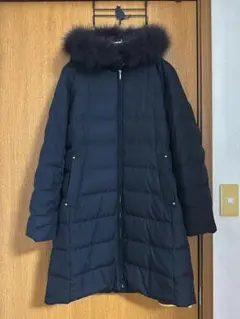 anysis 撥水タフタロングダウンコート　黒　ブラック　XS