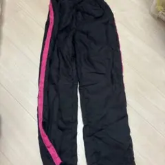 キッズ ジャージ パンツ ブラック×ピンク 140cm