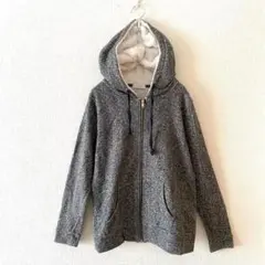 ☆【イーハイフンワールドギャラリー】パーカー 綿混 フルジップ ポケット有 F