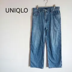 ユニクロ UNIQLO レディース バギージーンズ ストレートデニムパンツ 27
