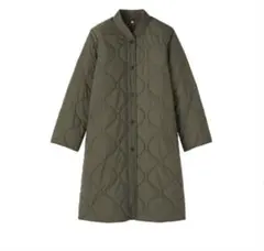 【新品未使用品】無印良品◆ふんわり中わたキルティングコート◆カーキ◆XL◆タグ付