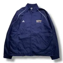 F1143　【即購入OK】　adidas　ナイロンジャケット　XL　ネイビー