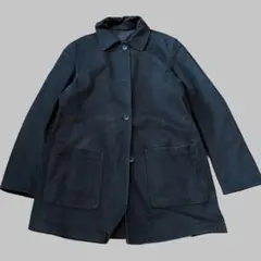 Vera Pelle ブラック レザーコート ジャケット レザー メンズ