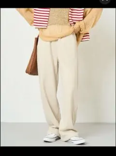 裏起毛 ワイドパンツ