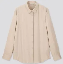 UNIQLO/ユニクロ/レーヨンストライプブラウス/長袖/M