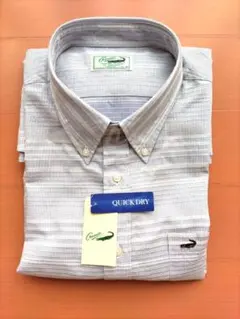 CROCODILE クイックドライ メンズ　半袖シャツ グレー系　新品　未使用