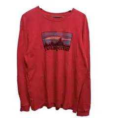 パタゴニア ロンT フェード USA製 レッド 長袖 Tシャツのサムネイル