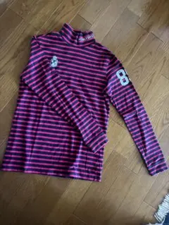 PEARLY GATES ストライプハイネックシャツ